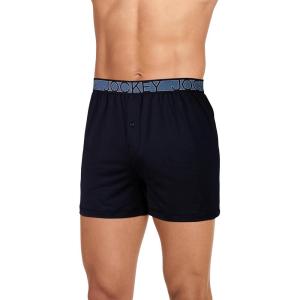 image:imageJockey Mens Underwear Active Microfiber 45 BoxerBlack Out