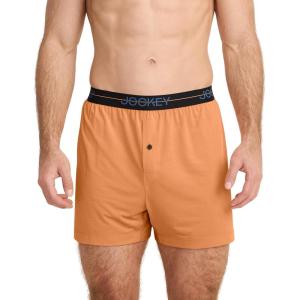 image:imageJockey Mens Underwear Active Microfiber 45 BoxerColorado Dawn