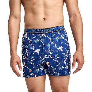image:imageJockey Mens Underwear Active Microfiber 45 BoxerPenguin Slopes