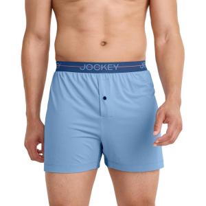 image:imageJockey Mens Underwear Active Microfiber 45 BoxerPicasso Blue
