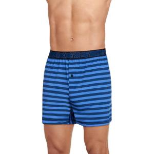 image:imageJockey Mens Underwear Active Microfiber 45 BoxerRugby Stripe