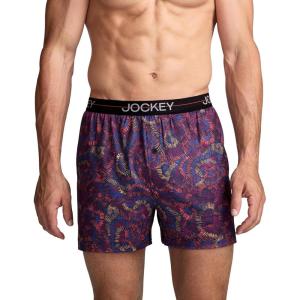 image:imageJockey Mens Underwear Active Microfiber 45 BoxerScratchboard