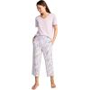 image:imageJockey Womens Sleepwear Organic Cotton Stretch CapriDaisy Strand