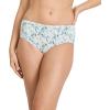 image:imageJockey Womens Underwear Elance Breathe Brief  3 PackIris BlueTender Yellow StripeDainty White Florals