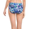 image:imageJockey Womens Underwear Plus Size Elance French Cut  3 PackCoveRain StripeLuscious Blue Bloom