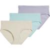 image:imageJockey Womens Underwear Elance Breathe Brief  3 PackGreen beige purple