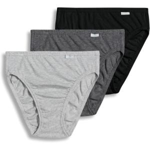 image:imageJockey Womens Underwear Plus Size Elance French Cut  3 PackGrey HeatherCharcoal HeatherBlack