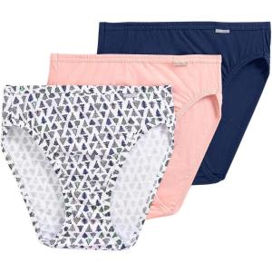 image:imageJockey Womens Underwear Plus Size Elance French Cut  3 PackInvisible PinkAlba TreesInkwell
