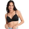 image:imageJockey Womens Bra Smooth amp Sleek Microfiber Demi Coverage Wirefree TShirt BraBlack Night