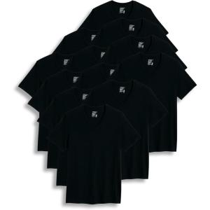 image:imageJockey Mens Undershirt Big amp Tall Classic VNeck Undershirt  12 PackBlack