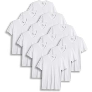 image:imageJockey Mens Undershirt Big amp Tall Classic VNeck Undershirt  12 PackWhite
