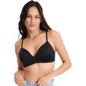 image:imageJockey Womens Bra Smooth amp Sleek Microfiber Demi Coverage Wirefree TShirt BraBlack Night