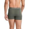 image:imageJockey Mens Underwear Organic Cotton Stretch 4 Trunk  3 PackRocky BeachAquamarineBrunswick Green