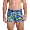 image:imageJockey Mens Underwear True Style 4 Trunk  3 PackFanning FloraTrue BlueFrolic Stripe
