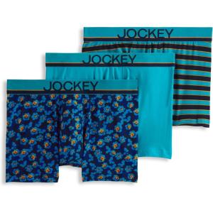 image:imageJockey Mens Underwear True Style 4 Trunk  3 PackBlooming Floral
