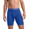 image:imageJockey Mens Underwear Chafe Proof Pouch Ultra Soft Modal 85 Long Leg Boxer Brief  3 PackBlue Sunset