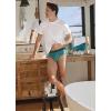 image:imageJockey Mens Underwear Lightweight Cotton Blend Brief  5 PackAzurite SeaTropical CoralBayou HeatherSubtle MintAzurite Sea