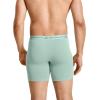 image:imageJockey Mens Underwear Organic Cotton Stretch 65 Boxer Brief  3 PackCeladon ZenTrue BlueMalibu Red
