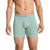 image:imageJockey Mens Underwear Organic Cotton Stretch 65 Boxer Brief  3 PackCeladon ZenTrue BlueMalibu Red