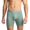 image:imageJockey Mens Underwear Organic Cotton Stretch 65 Boxer Brief  3 PackEvergreen Mist