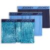 image:imageJockey Mens Underwear Chafe Proof Pouch Microfiber 3 Trunk  3 PackAnimal Teal
