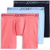 image:imageJockey Mens Underwear Organic Cotton Stretch 65 Boxer Brief  3 PackSky Bloom