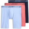 image:imageJockey Mens Underwear Organic Cotton Stretch 95 Long Leg Boxer Brief  3 PackSky Bloom
