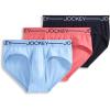 image:imageJockey Mens Underwear Organic Cotton Stretch Brief  3 PackSky Bloom