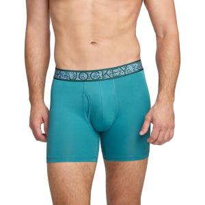 image:imageJockey Mens Underwear Active Microfiber 5 Boxer BriefEmpress Teal