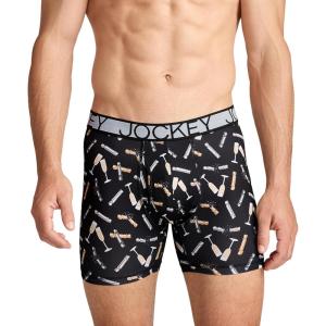 image:imageJockey Mens Underwear Active Microfiber 5 Boxer BriefHoliday Poppers