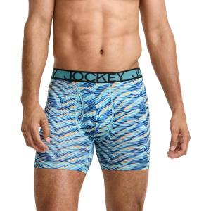 image:imageJockey Mens Underwear Active Microfiber 5 Boxer BriefInfinite Waves
