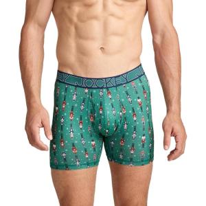 image:imageJockey Mens Underwear Active Microfiber 5 Boxer BriefSmall Animals