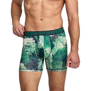image:imageJockey Mens Underwear Active Microfiber 5 Boxer BriefVivid Foliage