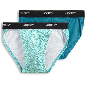 image:imageJockey Mens Underwear Mens Elance String Bikini  2 PackTidal Tile