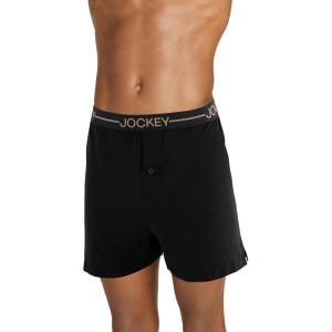 image:imageJockey Mens Underwear Organic Cotton Stretch 4 BoxerBlack Night