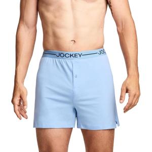 image:imageJockey Mens Underwear Organic Cotton Stretch 4 BoxerBrilliant Blue