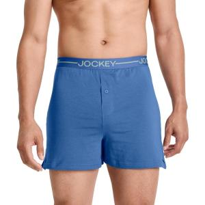 image:imageJockey Mens Underwear Organic Cotton Stretch 4 BoxerTrue Blue