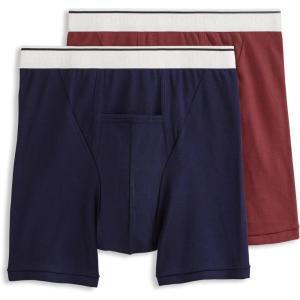 image:imageJockey Mens Underwear Pouch 5 Boxer Brief  2 PackJockey BlueDeep Cranberry