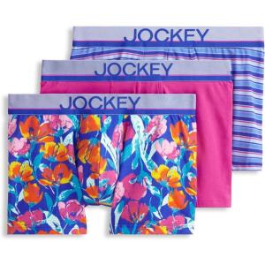 image:imageJockey Mens Underwear True Style 4 Trunk  3 PackRoyal Stripe