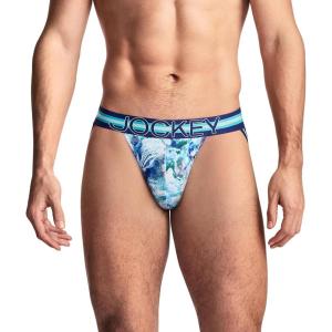 image:imageJockey Sport Mens Underwear Stability Pouch Microfiber Jock StrapBlue Stones