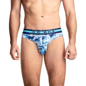 image:imageJockey Sport Mens Underwear Stability Pouch Microfiber ThongBlue Stones