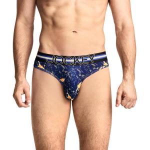 image:imageJockey Sport Mens Underwear Stability Pouch Microfiber ThongMarbled Navy