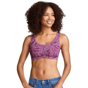 image:imageJockey Womens Bra Organic Cotton Stretch Tank Strap BraletteCascading Plume