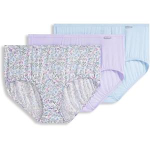 image:imageJockey Womens Underwear Supersoft Brief  3 PackPressed Flowers