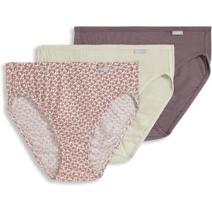 image:imageJockey Womens Underwear Supersoft French Cut  3 PackPurple Haze Floral WishSandy ShimmerTwilight Sands