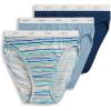 image:imageJockey Womens Underwear Classic French Cut  3 PackBlue StardustWatercolor StripeMarina Blue