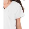 image:imageJockey Womens Scrubs Womens True Fit Crossover VNeck Scrub TopWhite