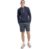 image:imageJockey Mens Loungewear Lightweight Cotton Blend Fleece 85 ShortLagoon Stripe