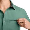 image:imageJockey Outdoors Mens Casualwear Short Sleeve Snap Woven ShirtEucalyptus