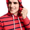 image:imageJockey Mens Loungewear Lightweight Cotton Blend Fleece HoodieRed Stripe